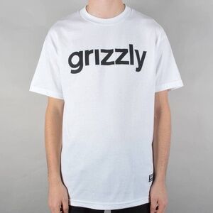 Grizzly Griptape Lowercase Logo Skate T-Shirt - White NWT